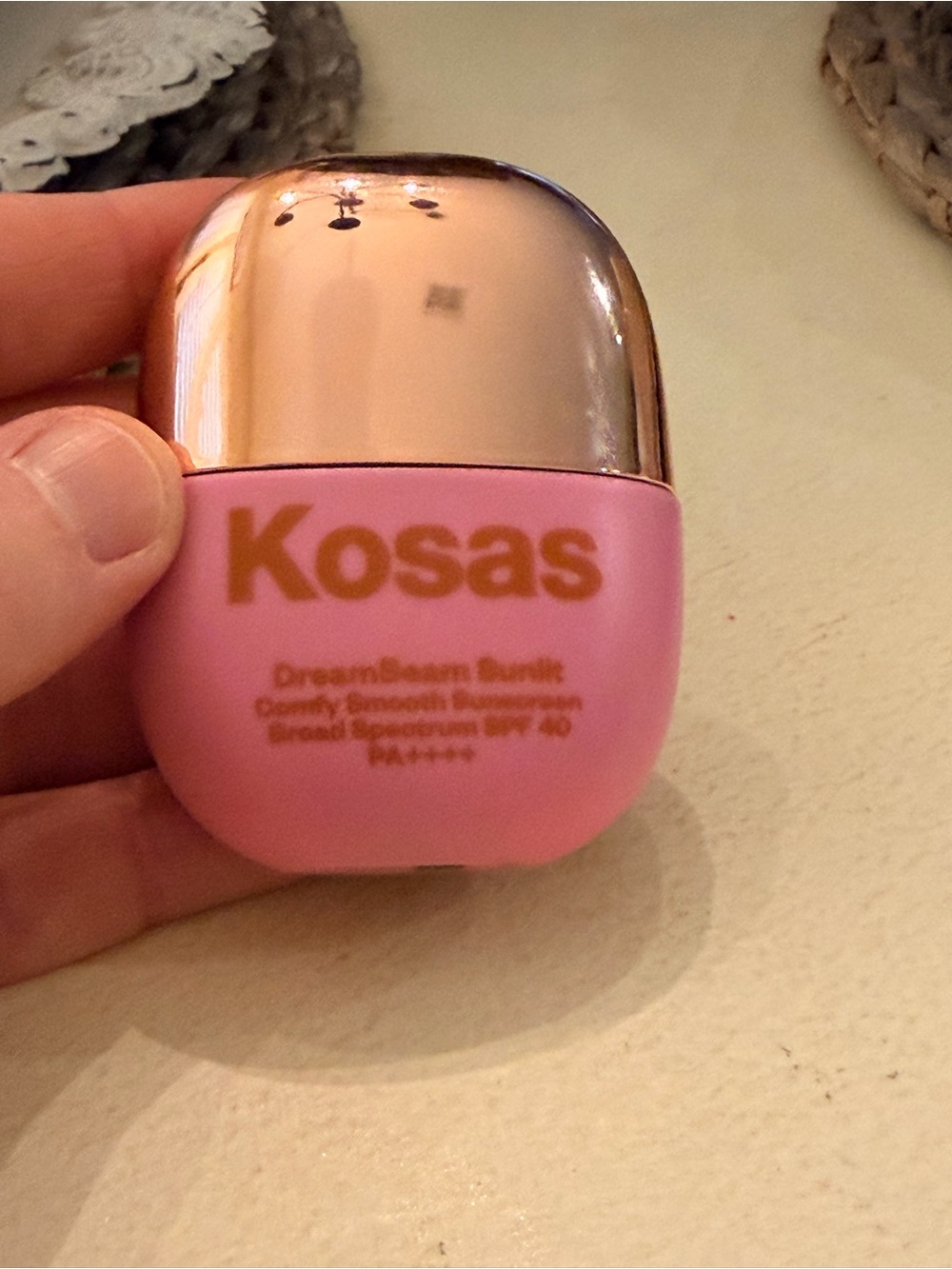 Kosas DreamBeam Comfy Smooth Mineral Sunscreen- Sunlit Color